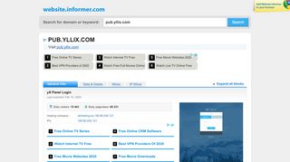 
                            5. pub.yllix.com at WI. yX Panel Login - Website Informer