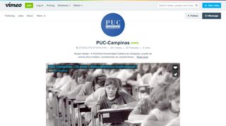 
                            8. PUC-Campinas on Vimeo