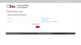 
                            6. PUCO Login - Public Utilities Commission of Ohio