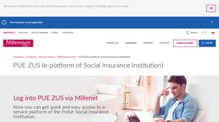 
                            8. PUE ZUS (e-platform of Social Insurance Institution) - Bank Millennium