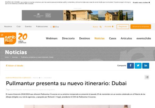 
                            12. Pullmantur presenta su nuevo itinerario: Dubai - Eventoplus