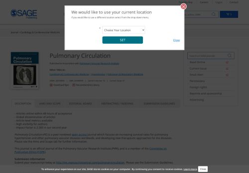 
                            10. Pulmonary Circulation | SAGE Publications Ltd