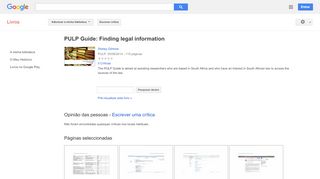 
                            13. PULP Guide: Finding legal information