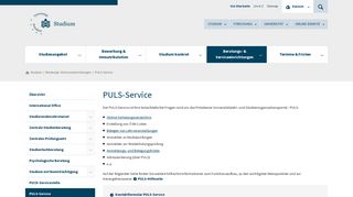 
                            3. PULS-Service - Beratungs ... - Universität Potsdam