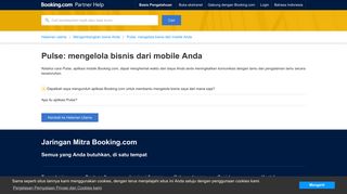 
                            3. Pulse: mengelola bisnis dari mobile Anda – Partner Help - Booking.com