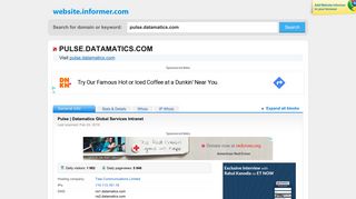 
                            8. pulse.datamatics.com at WI. Pulse | Datamatics Global Services ...