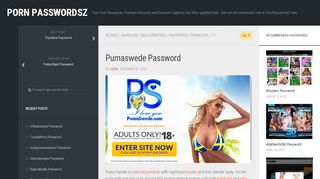 
                            1. Pumaswede Password – Porn PasswordsZ