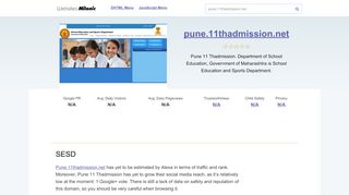 
                            3. Pune.11thadmission.net website. SESD.
