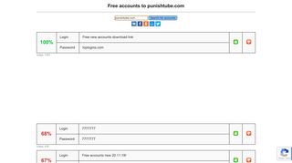 
                            7. punishtube.com - free accounts, logins and passwords