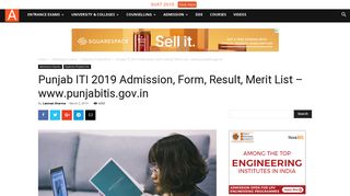 
                            5. Punjab ITI 2018 Admission, Form, Result, Merit List – www.punjabitis ...