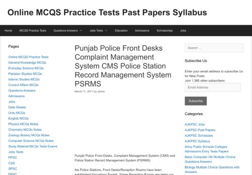 
                            9. Punjab Police Front Desks Complaint Management System ...