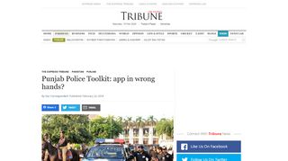 
                            11. Punjab Police Toolkit: app in wrong hands? | The Express ...