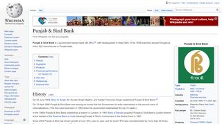 
                            4. Punjab & Sind Bank - Wikipedia