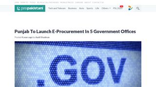 
                            9. Punjab To Launch E-Procurement In 5 Government Offices