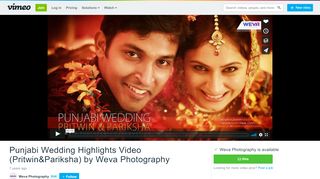 
                            8. Punjabi Wedding Highlights Video (Pritwin&Pariksha) by ...