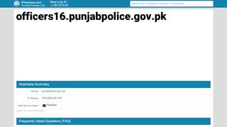 
                            9. Punjabpolice Officers16: officers16.punjabpolice.gov.pk