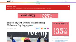 
                            8. Punters let down by 'pathetic' TAB | Stuff.co.nz