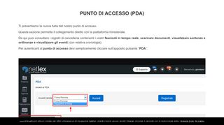 
                            2. Punto di accesso (PDA) - NetLex