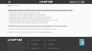 
                            3. PUNTOS DE VENTA | Livepass