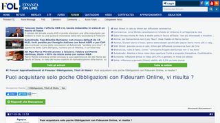 
                            10. Puoi acquistare solo poche Obbligazioni con Fideuram Online, vi ...