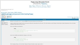 
                            3. Puppy Linux Discussion Forum :: View topic - HOWTO add login and ...