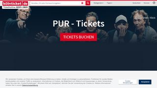 
                            5. PUR - Zwischen den Welten 07.07.2019 Tickets – Eschweiler ...