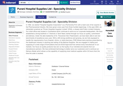 
                            10. Purani Hospital Supplies Ltd - Speciality Division - Distributor ...