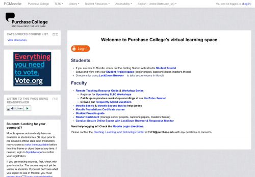 
                            12. Purchase College Moodle