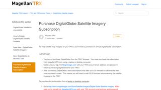 
                            10. Purchase DigitalGlobe Satellite Imagery Subscription – ...