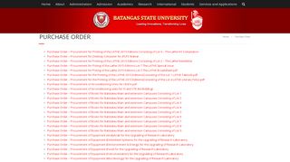 
                            13. Purchase Order – Batangas State University