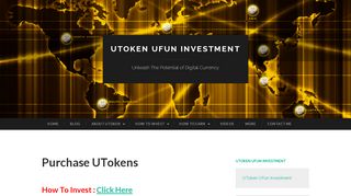 
                            3. Purchase UTokens | UToken UFun Investment