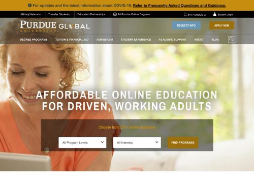 
                            11. Purdue University Global: Accredited Online College