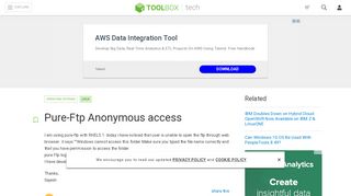 
                            13. Pure-Ftp Anonymous access - IT Toolbox