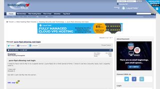 
                            5. pure-ftpd allowing root login | Web Hosting Talk