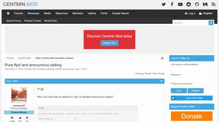
                            2. Pure-ftpd and anonymous setting | Centmin Mod Community Support Forums
