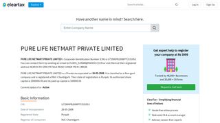 
                            11. PURE LIFE NETMART PRIVATE LIMITED - ClearTax