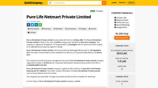 
                            12. Pure Life Netmart Private Limited - Company, Directors | QuickCompany
