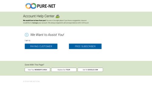 
                            5. Pure-Net.com - Account Help Center