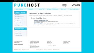 
                            3. PureHost E-Mail Services