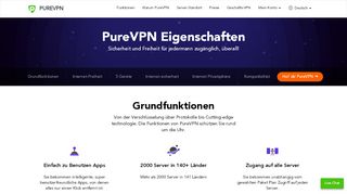 
                            7. PureVPN Funktionen - Anonymität, Sicherheit, Unblocked Websites ...