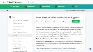 
                            1. PureVPN Multi-Logins – Connect 5 Devices ... - PureVPN Support