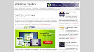 
                            8. PureVPN Offers Five Multi Logins - VPN Service Providers