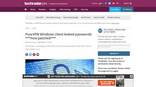 
                            7. PureVPN Windows client leaked passwords ***now patched ...
