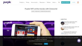 
                            12. Purple WiFi at the movies with Cineworld | Purple