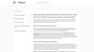 
                            11. Pusat Bantuan Instagram - Facebook