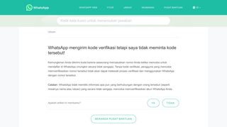 
                            12. Pusat Bantuan WhatsApp - WhatsApp mengirimkan kode ...