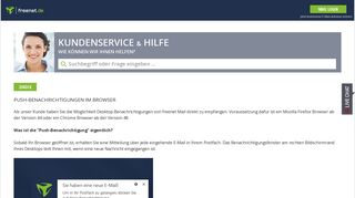 
                            3. Push-Benachrichtigungen im Browser - Kundenservice - Freenet.de