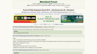 
                            12. Push CV Elite Employee Quest 2015 - Jobs/Vacancies (8) - Nigeria ...