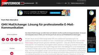 
                            8. Push-Mail-Alternative: GMX MailXchange: Lösung für professionelle ...