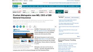 
                            5. Pushan Mahapatra new MD, CEO of SBI General Insurance - The ...